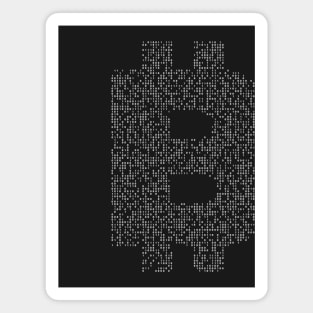 Bitcoin (BTC) Binary Logo Magnet